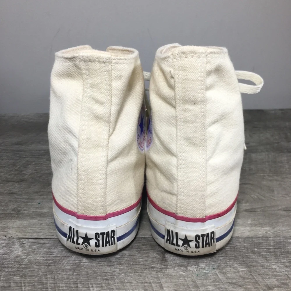 Vtg CONVERSE Chucks All Star High Top Men's Shoes Sneakers Kicks 9.5 Made in USA